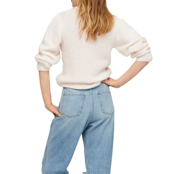 MANGO WOMEN'S KNIT EMBROIDERED SWEATER - Picture 4 of 4